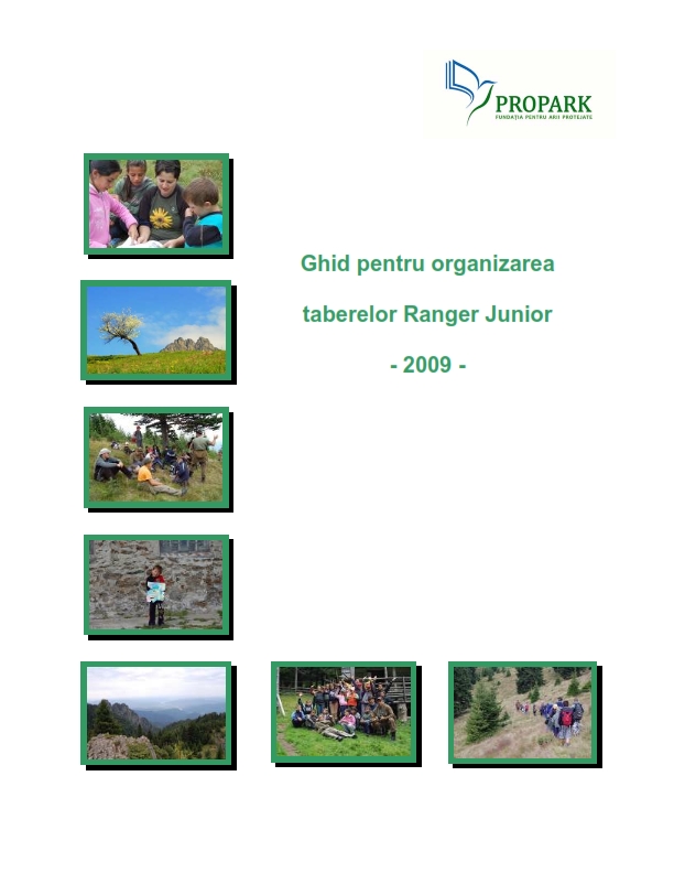 Cover of Ghid pentru organizarea taberelor Ranger Junior